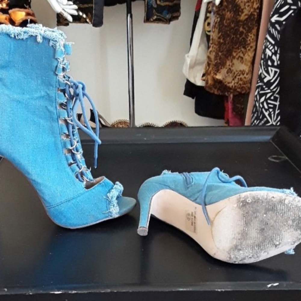 Denim Booties - image 4